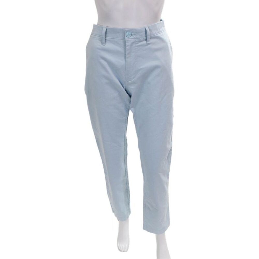 J Crew Women Straight Pants Blue Cotton Solid Size 31 - Picture 1 of 5